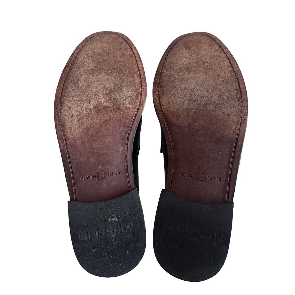 FLORSHEIM Tasseled Fringe Brogue Black Leather Loafer Men’s Dress Shoes Size 10D - Picture 7 of 7